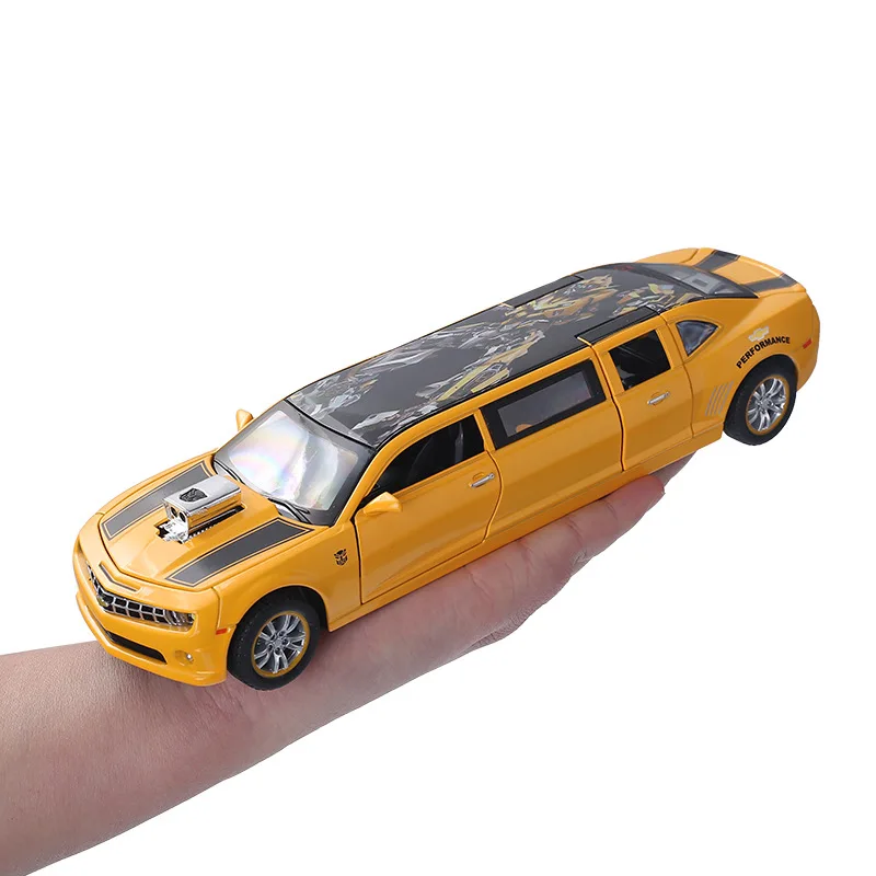 

1:32 Extended CAMARO SS Alloy Model Car Diecast Car Simulation Vehicle Door Open Pull Back Light Kids Gift Car Toys Collection