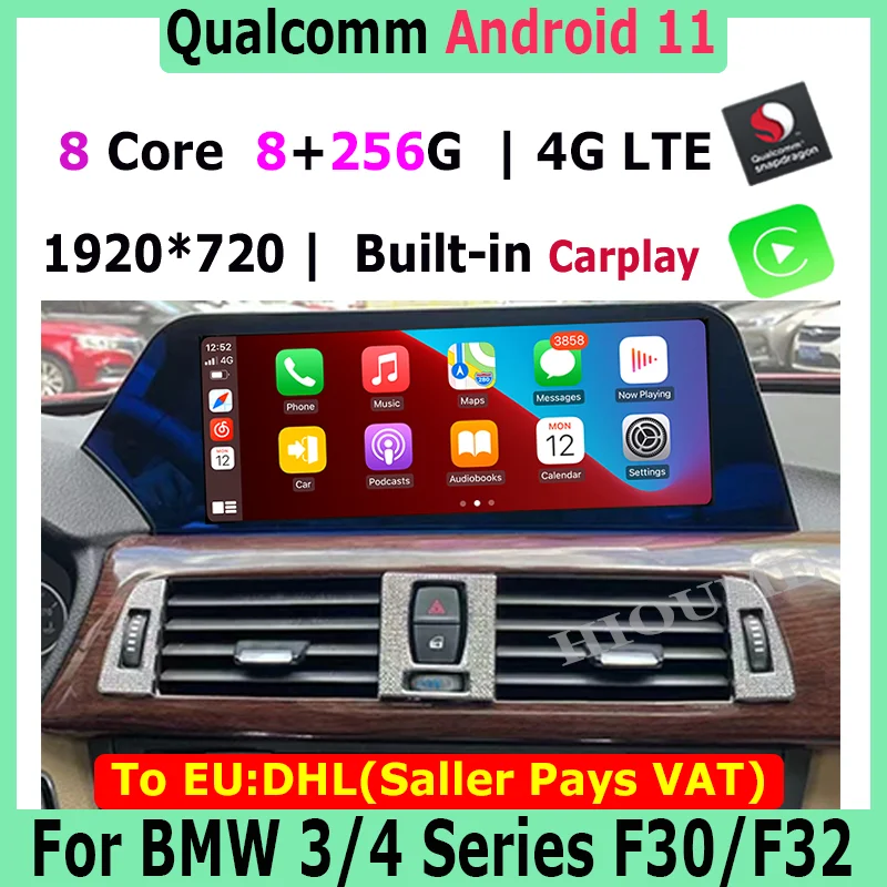 

New style android 11 Snapdragon Car Radio Stereo Video Multimedia Player Autoradio GPS for BMW F30 F31 F34 F32 F33 F36 2013-2019