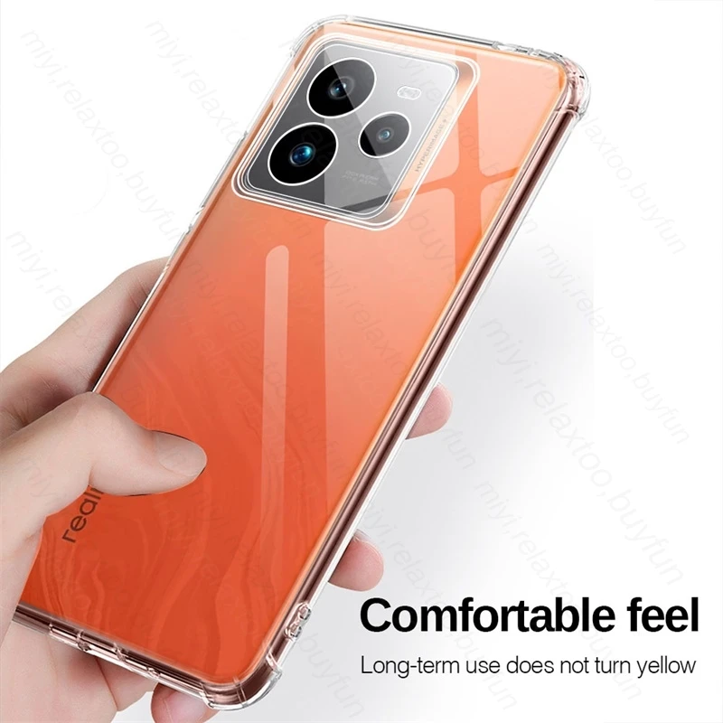 Противоударный чехол Realmi GT7 Pro для Realme GT 7 GT7Pro 5G RMX5010 RMX5011 6 78 дюйма прозрачный мягкий