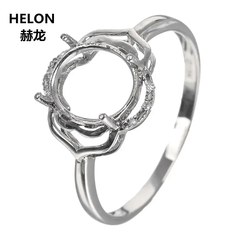 Обручальное кольцо HELON из розового золота 14 карат с бриллиантами