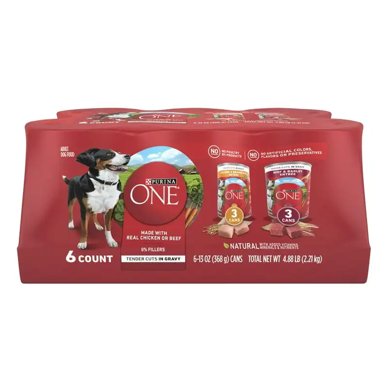 

Beef & Chicken Wet Dog Food Variety Pack,13 oz Can (6 Pack)