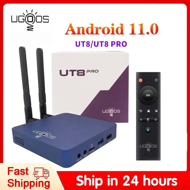

ТВ-приставка UGOOS UT8 PRO, Android 11,0, DDR4, 8 + 64 ГБ, RK3568, WiFi6