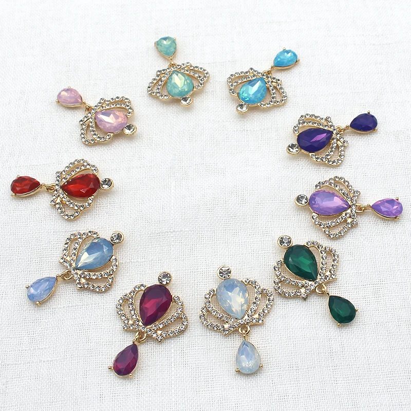 

Пуговицы декоративные со стразами для шитья одежды, 50 х32 мм, 10 шт./лот