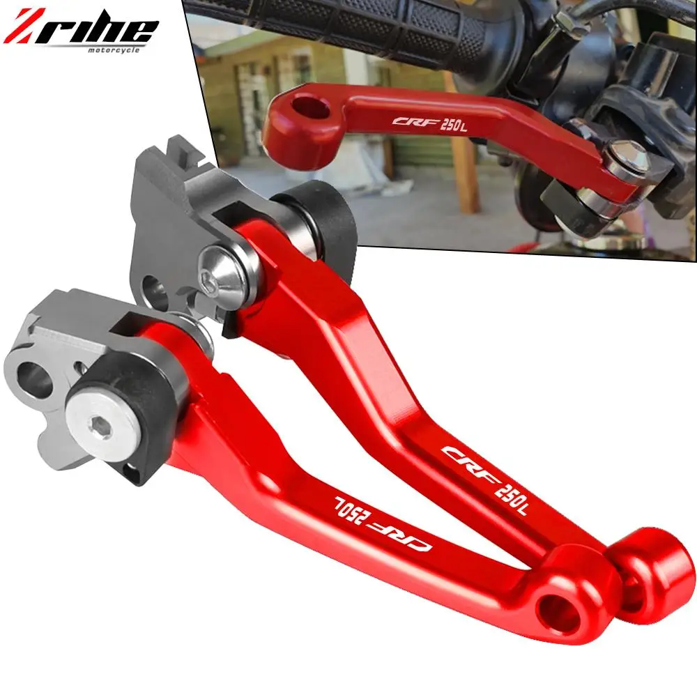 Купи For HONDA CRF250L 2012 2013 2014 2015 2016 2017 CNC Motorcoss Pit Dirt Bike Pivot Foldable Brake Clutch Levers With LOGO CRF250L за 961 рублей в магазине AliExpress