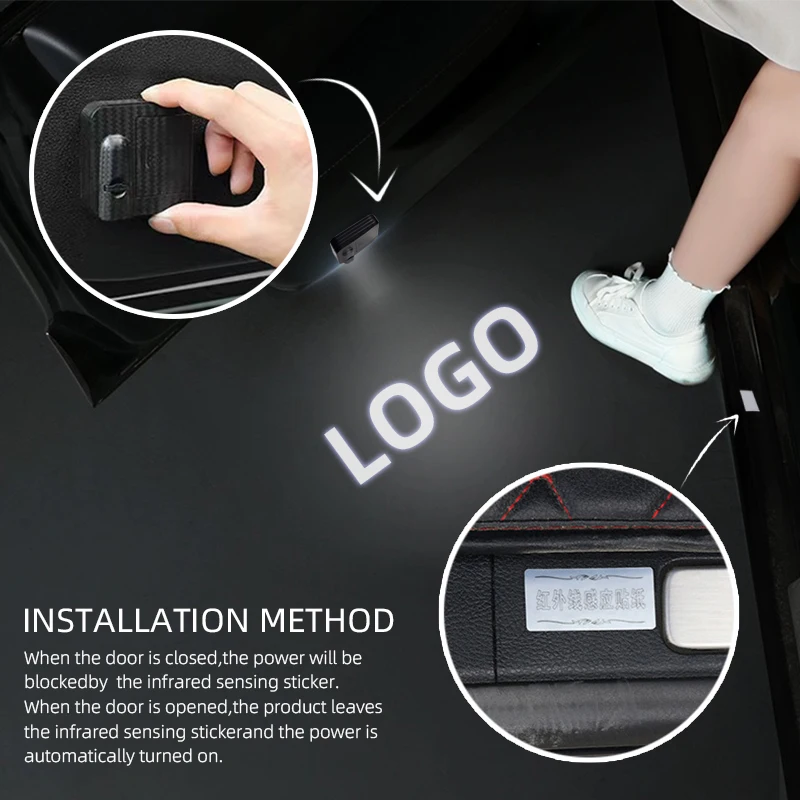 1/2 шт. для Honda Mugen Power Vezel CR-V CRV MugenRR автомобильный логотип беспроводной проектор