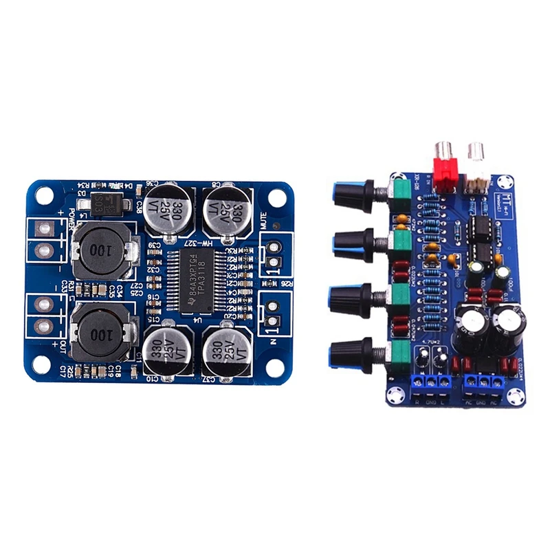 

8-26V TPA3118 PBTL Mono Digital Amplifier Board AMP Module With XH-M164 NE5532 Stereo Pre-Amp Preamplifier Tone Board