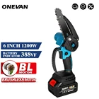 Электрическая цепная пила, бесщеточная, 6 дюймов, с индикатором заряда батареи, 128VF388VF, перезаряжаемый инструмент для деревообработки, для аккумулятора Makita 18 в