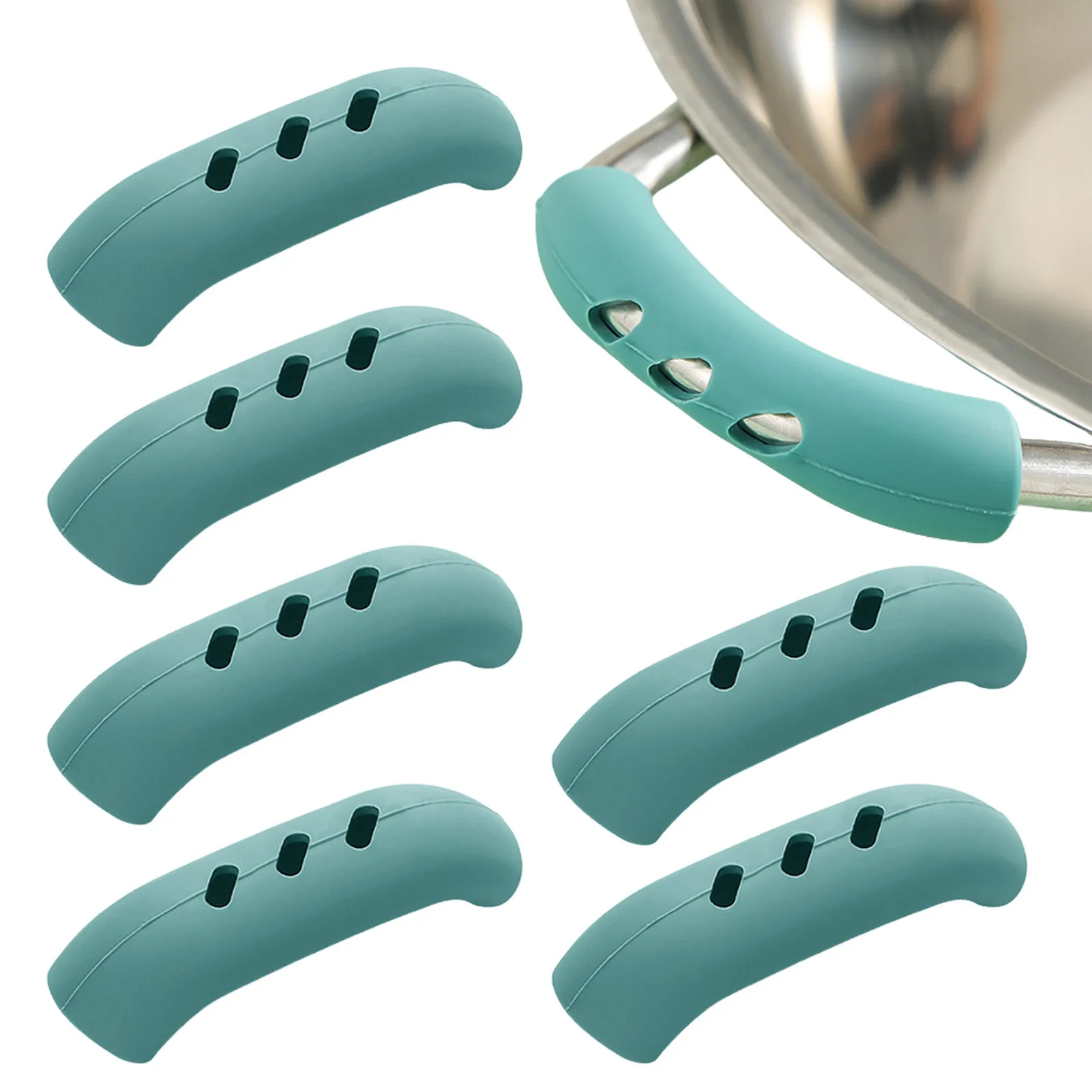 

Silicone Assist Handle Holder High-Temperature Resistant Silicone Handle Cover Universal Pots Case Cookware Silicone Pot Handles