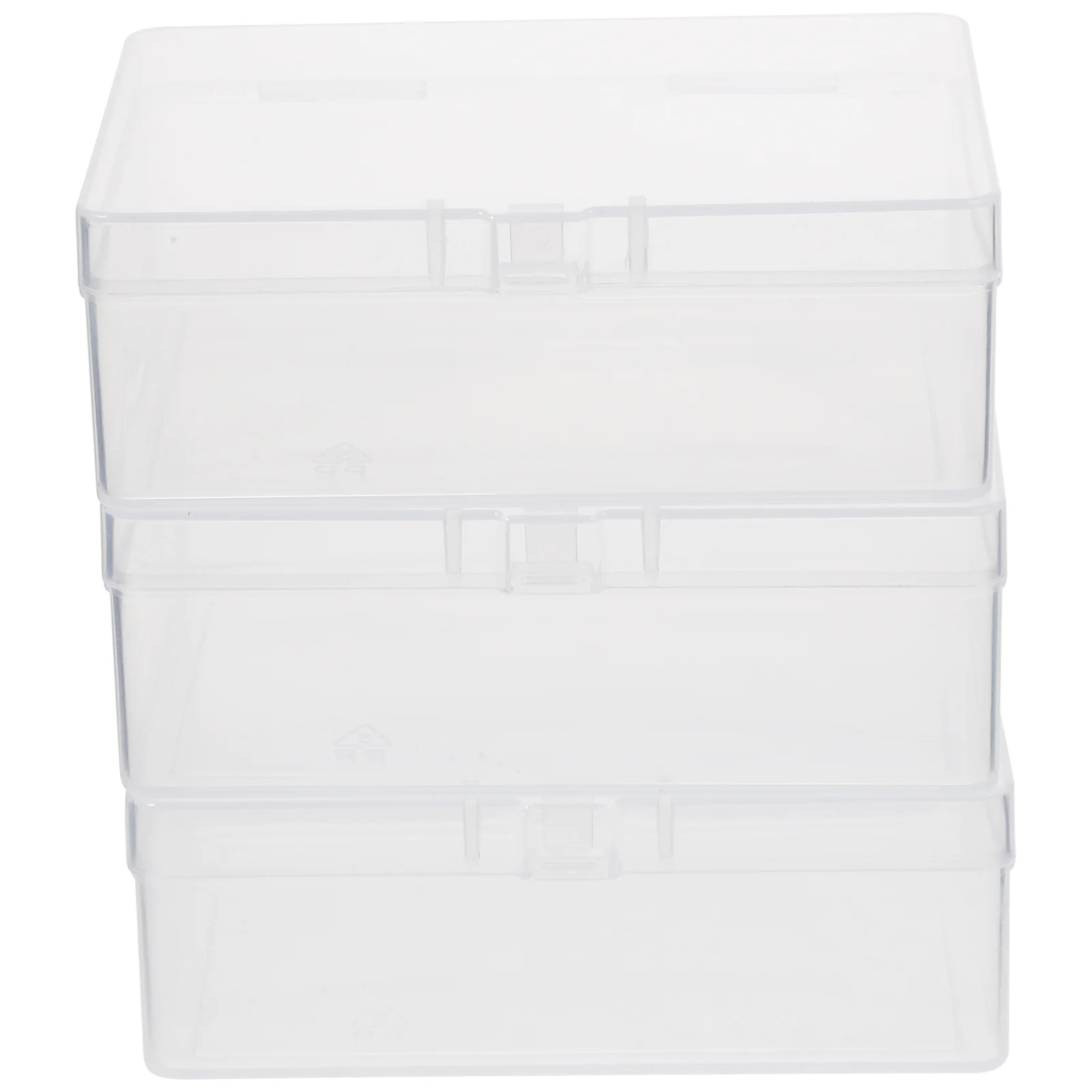 

3 Pcs Card Storage Box Poker Cards Case Container Candy Plastic Playing Empty Holder Organizers Beads