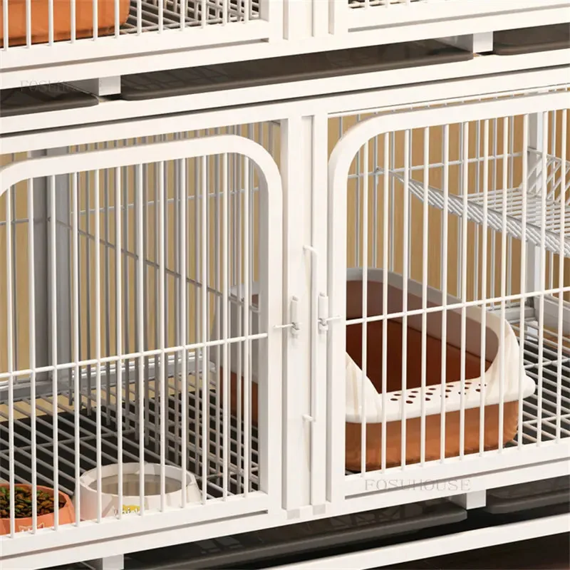 Клетка для домашних кошек трехуровневая домашняя клетка разведения питомцев