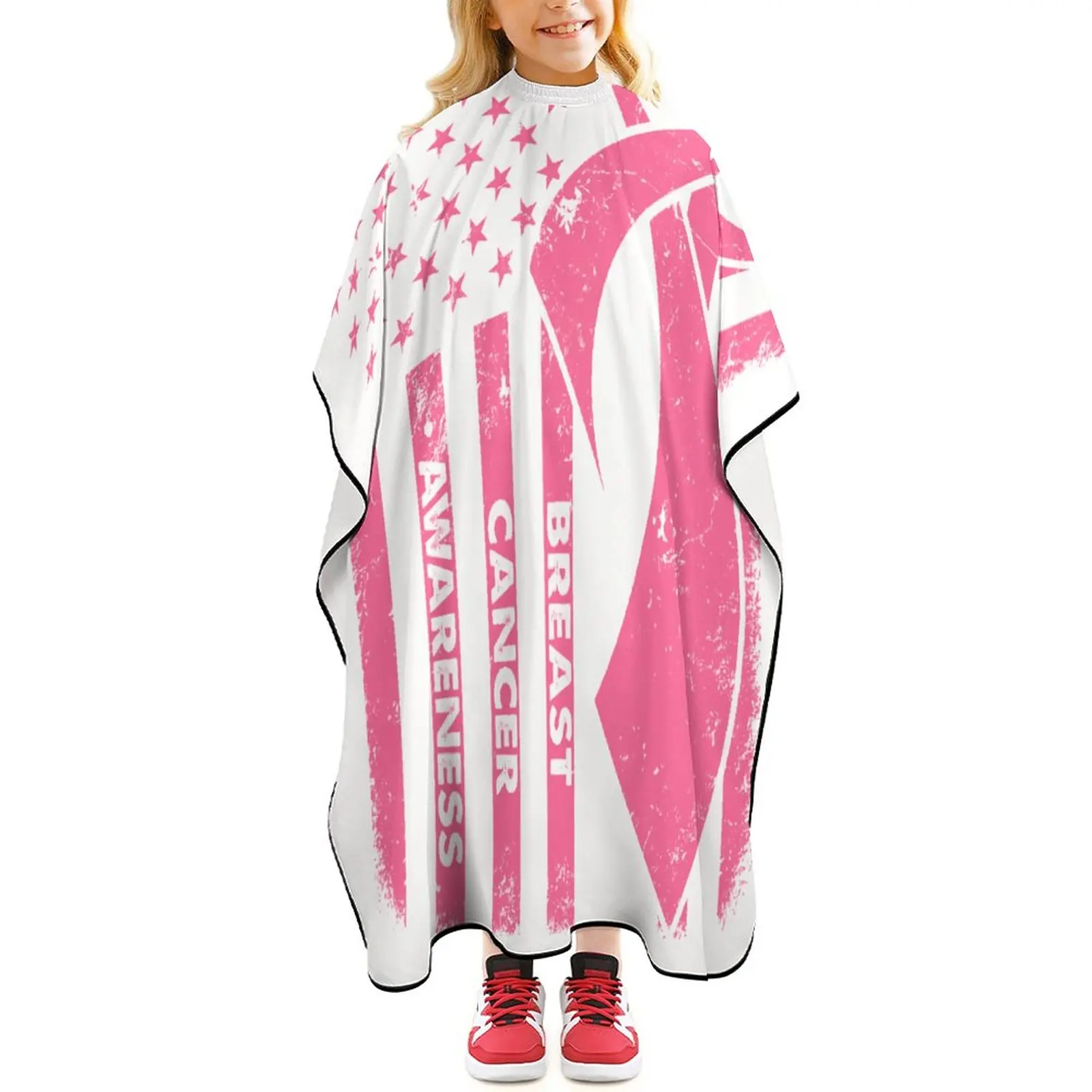 

Haircut Salon Hairdressing Cape for Kids Child Polyester Smock Cover Waterproof Shampoo Cutting Household Capes Breast Cancer