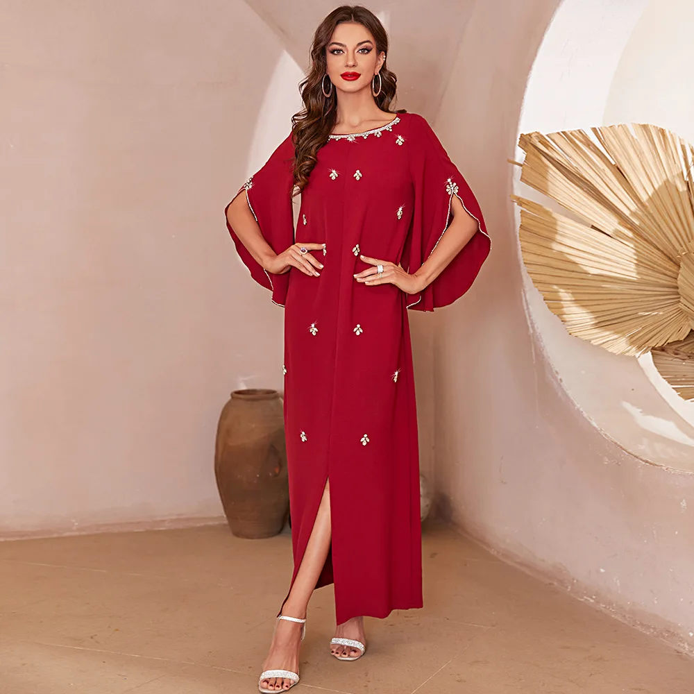 

Caftan Marocain De вечернее платье, кафтан, абайя, Дубай, ислам, арабский стиль, дешевые турецкие вечерние платья для женщин