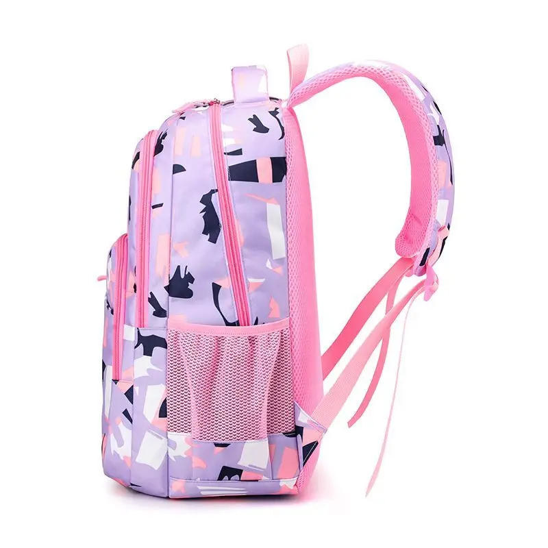Elementary Student School Backpacks Children Girls Purple Orthopedic bags Korean Style Teens School Traveling Rucksack