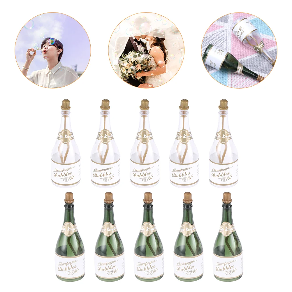 

Bubble Wedding Bottle Champagne Bubbles Decoration Wands Favors Holder Mini Gift Container Kids Bottles Party Toy Decor