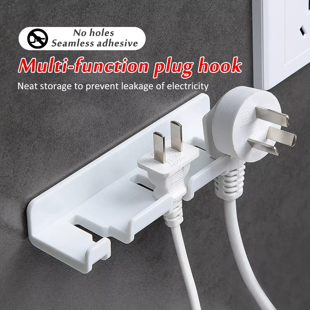 

2022 новый многофункциональный настенный крючок для хранения розетки питания настенный клейкий крючок для зубных щеток стойка для доступа в ...
