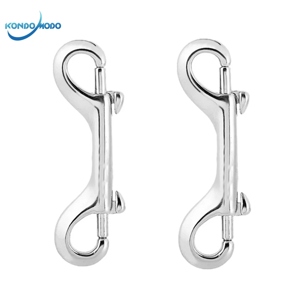 

2PCS 316 Stainless Steel Scuba Diving Clips Double Ended Bolt Snap Hook BCD Choice Snap Bolt Kit Quick Draw Pet Chains Trigger