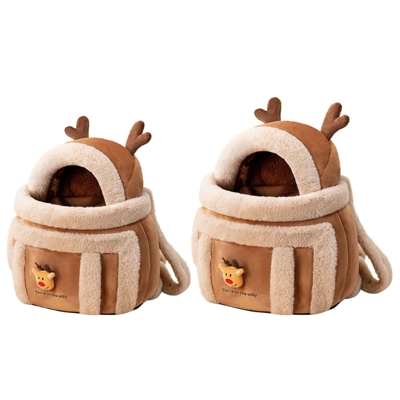 

Рюкзак для домашних животных зимняя теплая дорожная сумка для кошек и собак портативная ветрозащитная клетка