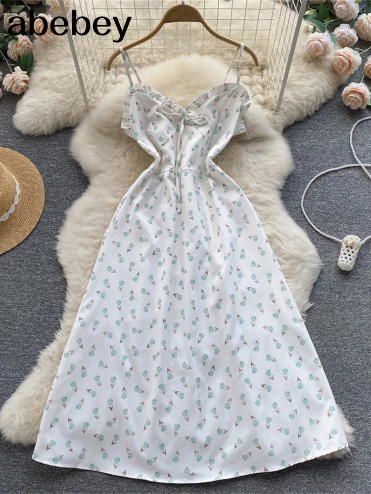 

Женское шифоновое платье-миди с цветочным принтом и открытой спиной