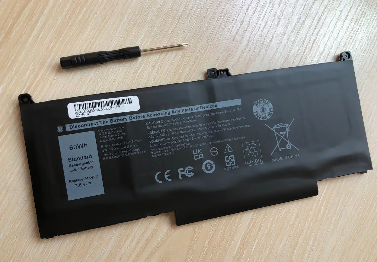Аккумулятор для ноутбука Dell Latitude 7 6 7300 7400 5300 5310 5 в 1 серии 5VC2M 05VC2M 829MX 0829MX - купить по