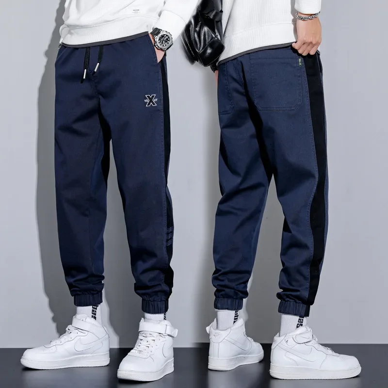 Осень/зима 2022 новые мужские модные повседневные брюки-карго с широкими штанинами