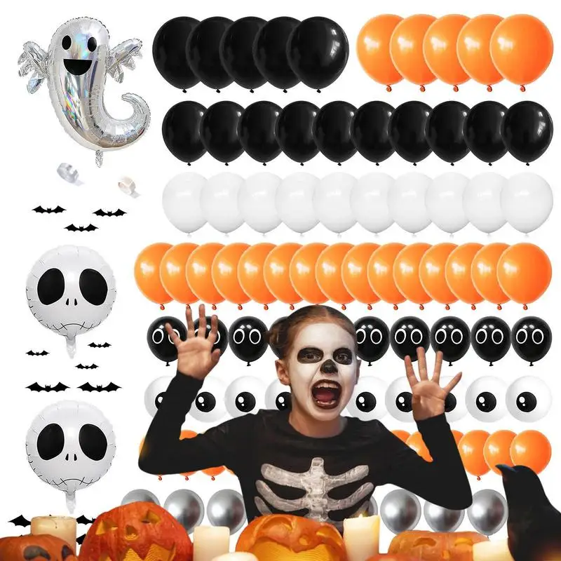 

Halloween Balloons Set | Ghost Skull Horror Balloons for Halloween Decorations | Scary-Themed Parties Supplies Happy Halloween B