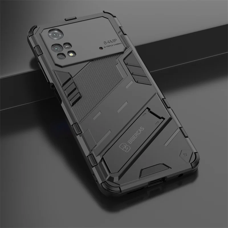 

For Xiaomi Poco M4 Pro 4G Case Magnetic Stand Holder Armor Back Cover For Poco Poko Pocco Little M4Pro M 4 Pro 4Pro M4 Pro Cases