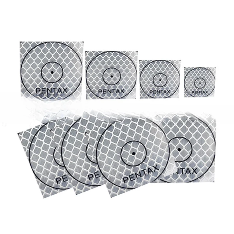 

100pcs White Reflector Sheet 20x20 30x30 40x40 50x50 60x60mm Reflective Tape Target For Surveying Total Station With Pentax Logo