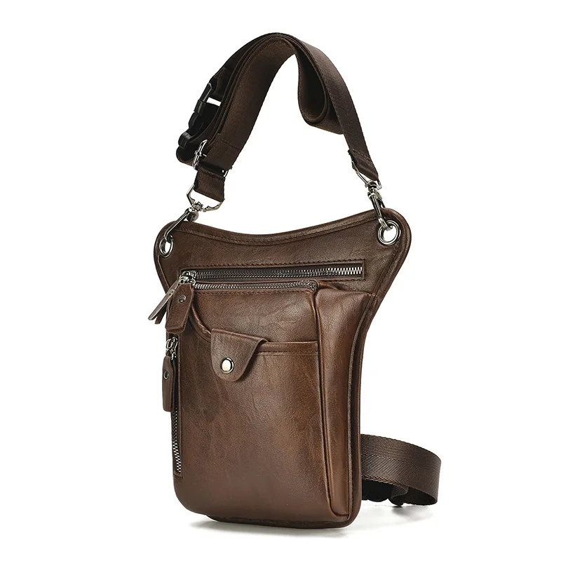 

Vintage pu Leather Waist Pack Drop Leg Bag for Men Women Belt Hip Bum Bag Multi-Purpose Motorcycle Bike Outdoor Hiking Camping