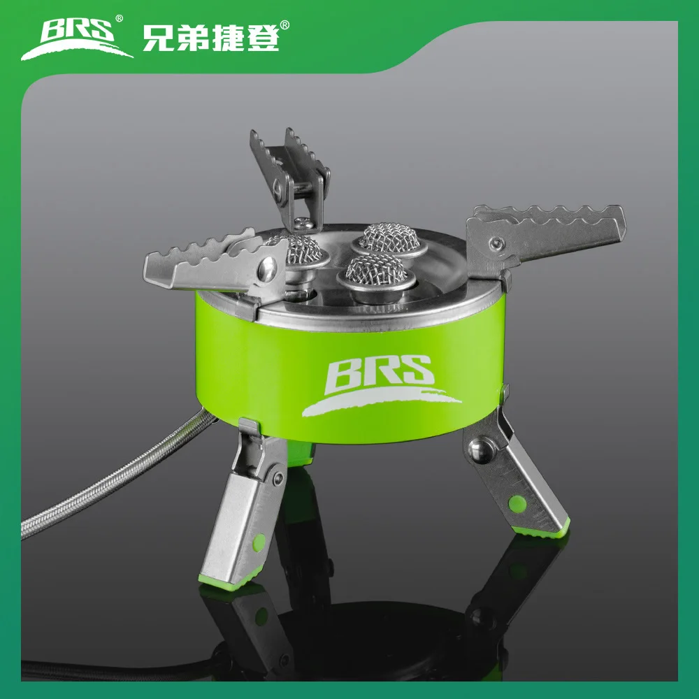 BRS-73 4200W Outdoor Camping Gas Stove Windproof Foldable Gas Stove Hiking Picnic Portable Cooking Gas Furnace Cooker