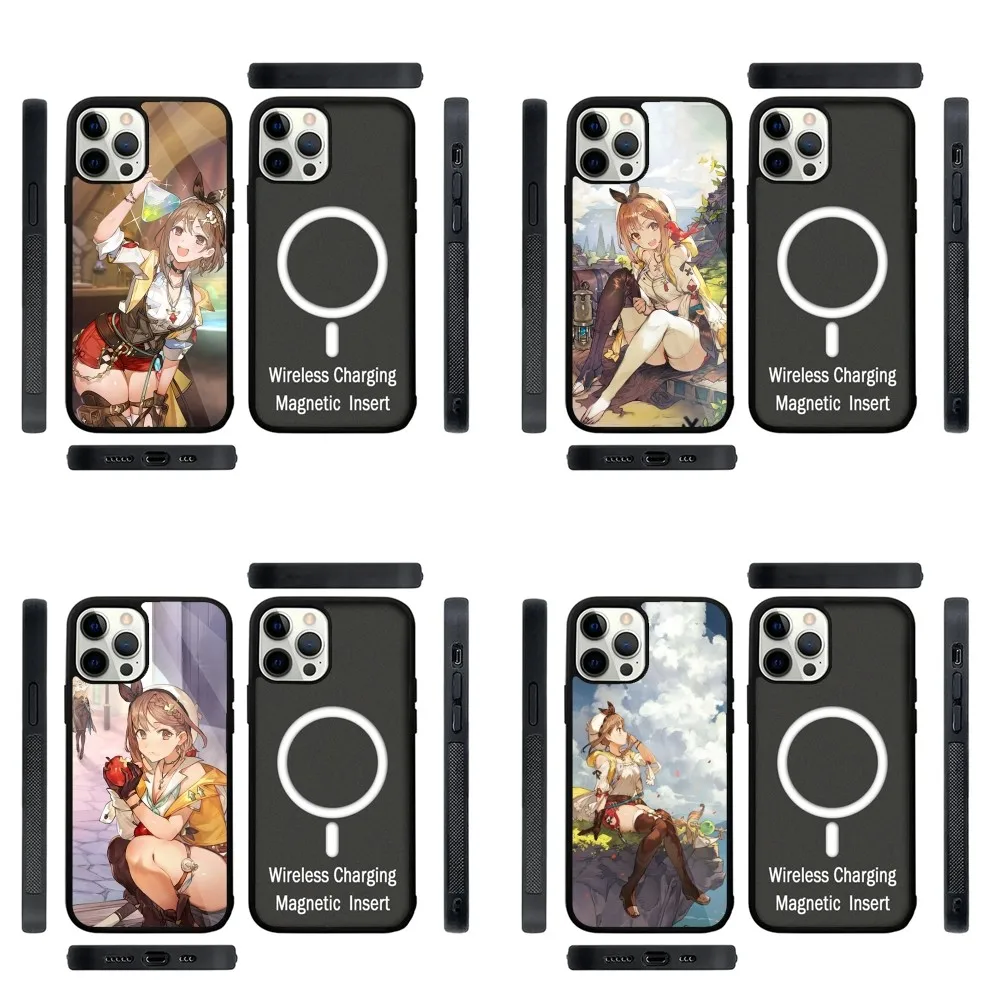 A-Atelier Ryza игровой чехол для телефона сильный магнит IPhone 16 15 14 13 Pro Max Plus 11 12 Mini