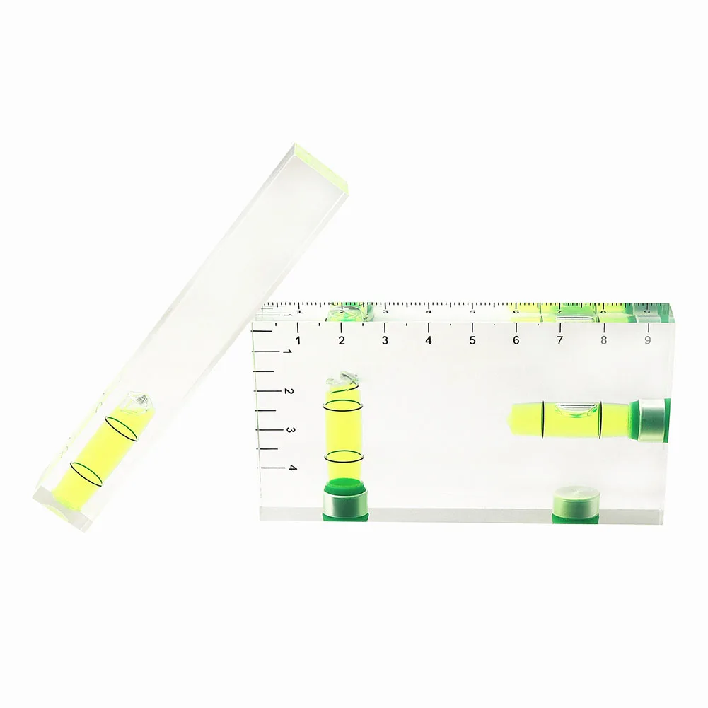 

Tool Level Ruler High Precision Magnetic Level Transparent Two Direction 1PCS 90 \\'parts 95mm/3.74“ Bubble Level