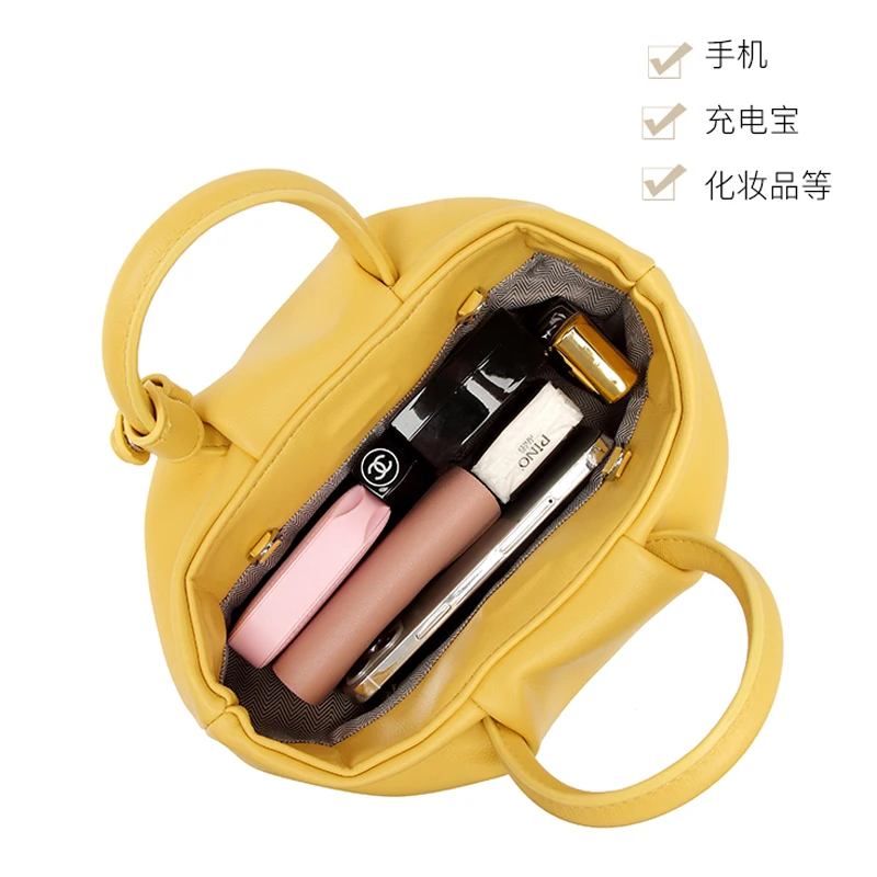 

3 in 1 PU Magnetic Buckle Cloud Fashion Simple ins Shoulder Messenger Handbag Handbag Chain Shoulder Bag for Women