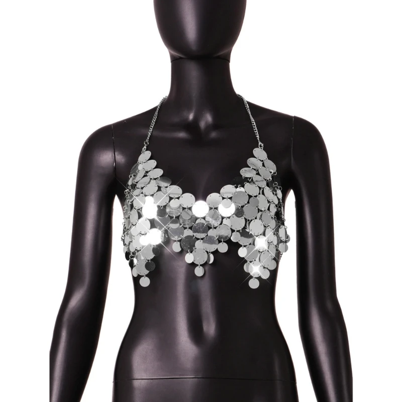 Женские блестящие бюстгальтеры на бретельках-бикини с открытой спиной блестящая