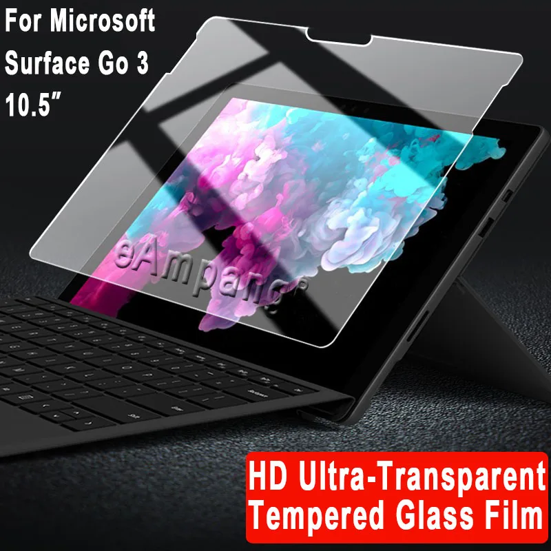 Tempered Glass for Microsoft Surface Pro 8 7 Pro X Pro 6 5 4 3 12.3 Go 1 2 3 10.5 Cover Protective Film Tablet Screen Protector images - 6