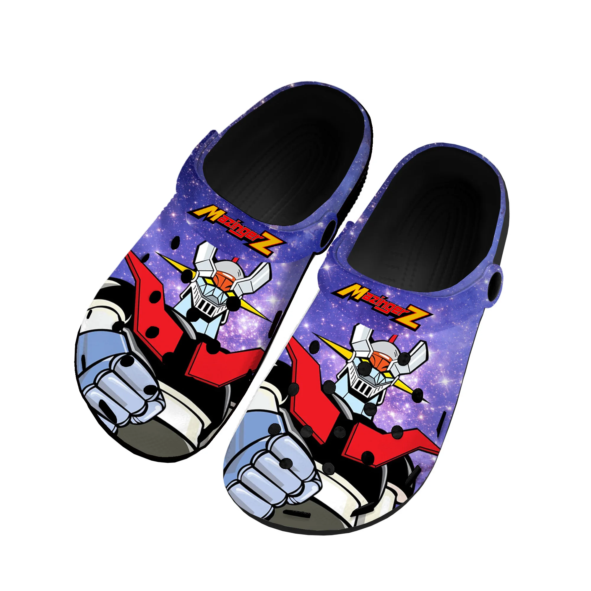 

Мультяшная манга Mazinger Z, аниме комиксы, домашние Сабо, пользовательские водные ботинки, мужская и женская обувь для подростков, тапочки с отверстиями для пляжа