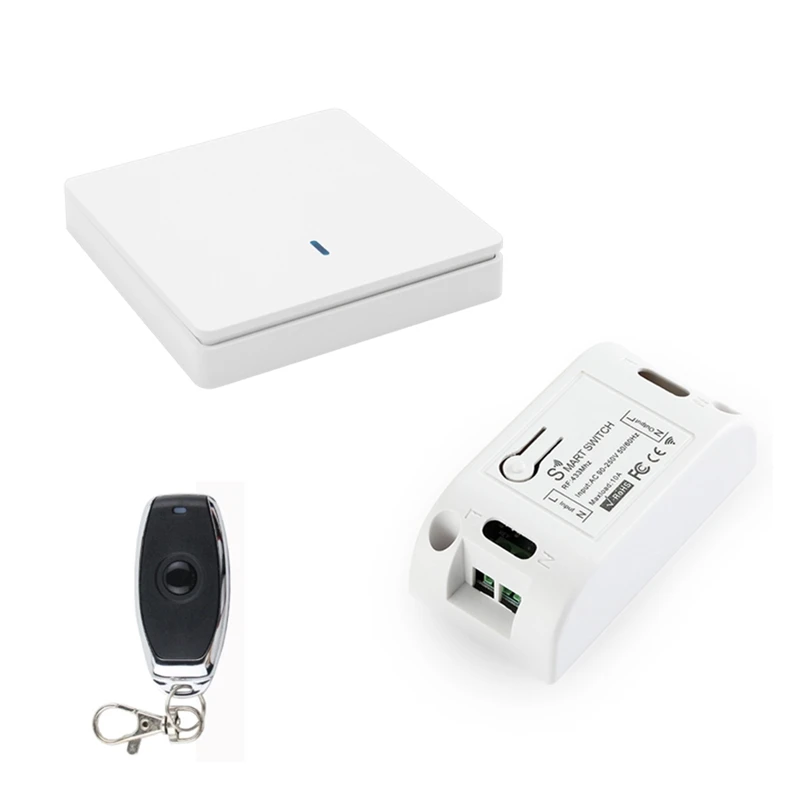 

Беспроводной умный светильник ель света RF 433 МГц, управление светом, Интеллектуальный переключатель переменного тока 90-250 В, 10 А, модуль (1 Вт, ...