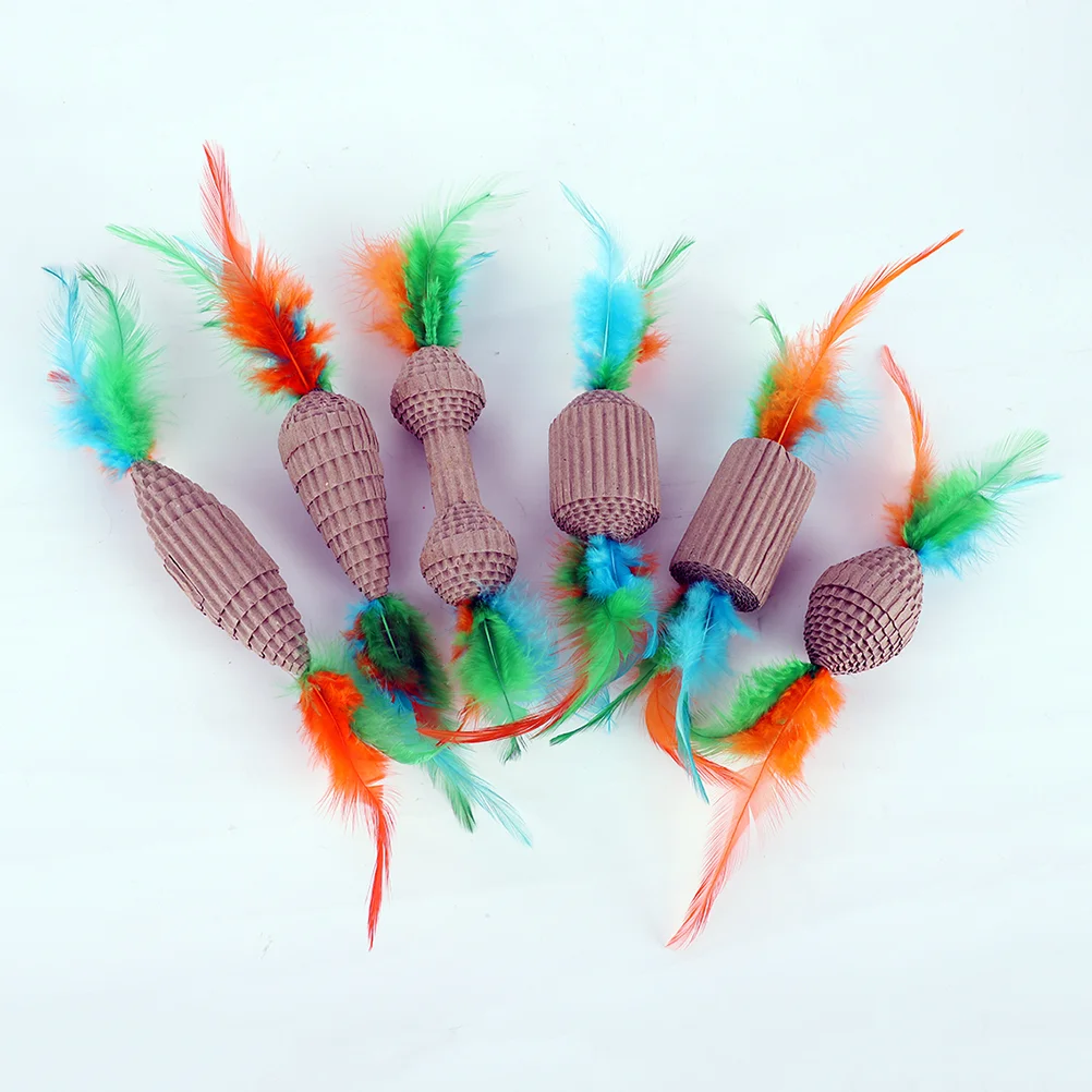 

1 Pc Cat Toy Corrugated Paper Claw Grinding Toy Pet Plaything Kitten Supplies for Home