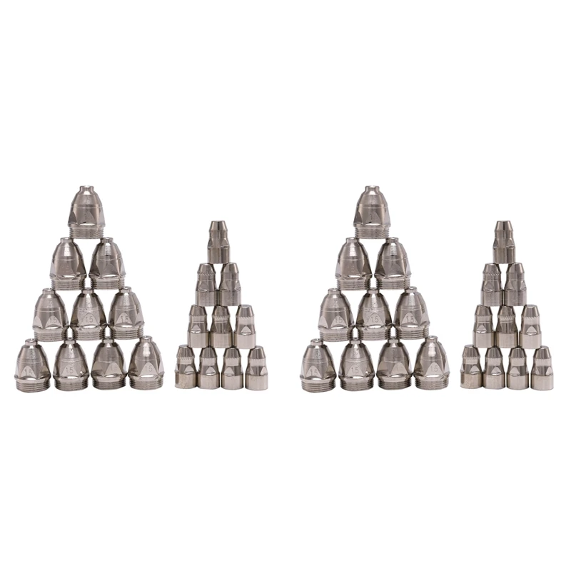 

Retail 40Pcs P80 Plasma Cutting Torch Consumable Cutting CNC 80A P80 Plasma Torch Tip Electrode Nozzle
