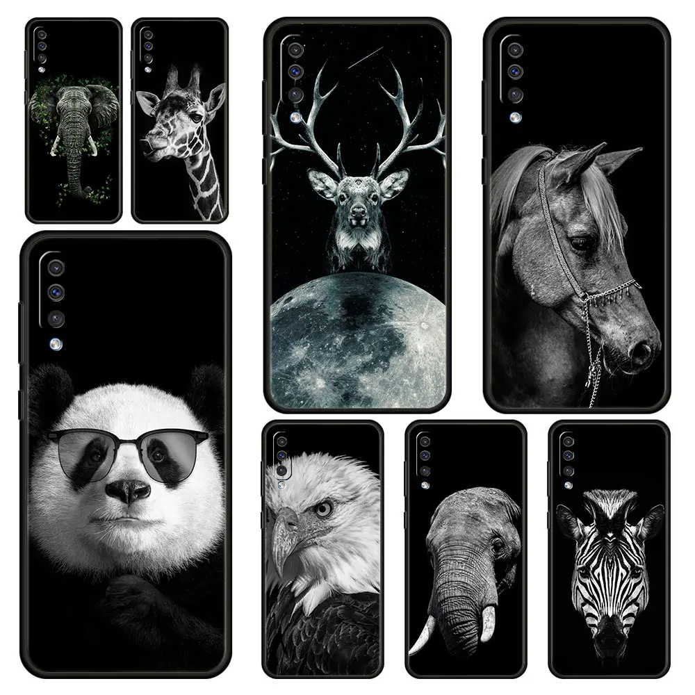 

Animals Horse Deer Giant Panda Phone Case For Samsung Galaxy A52 A50 A70 A30 A40 A20S A20E A02S A12 A22 A72 A32 5G A04s Cover