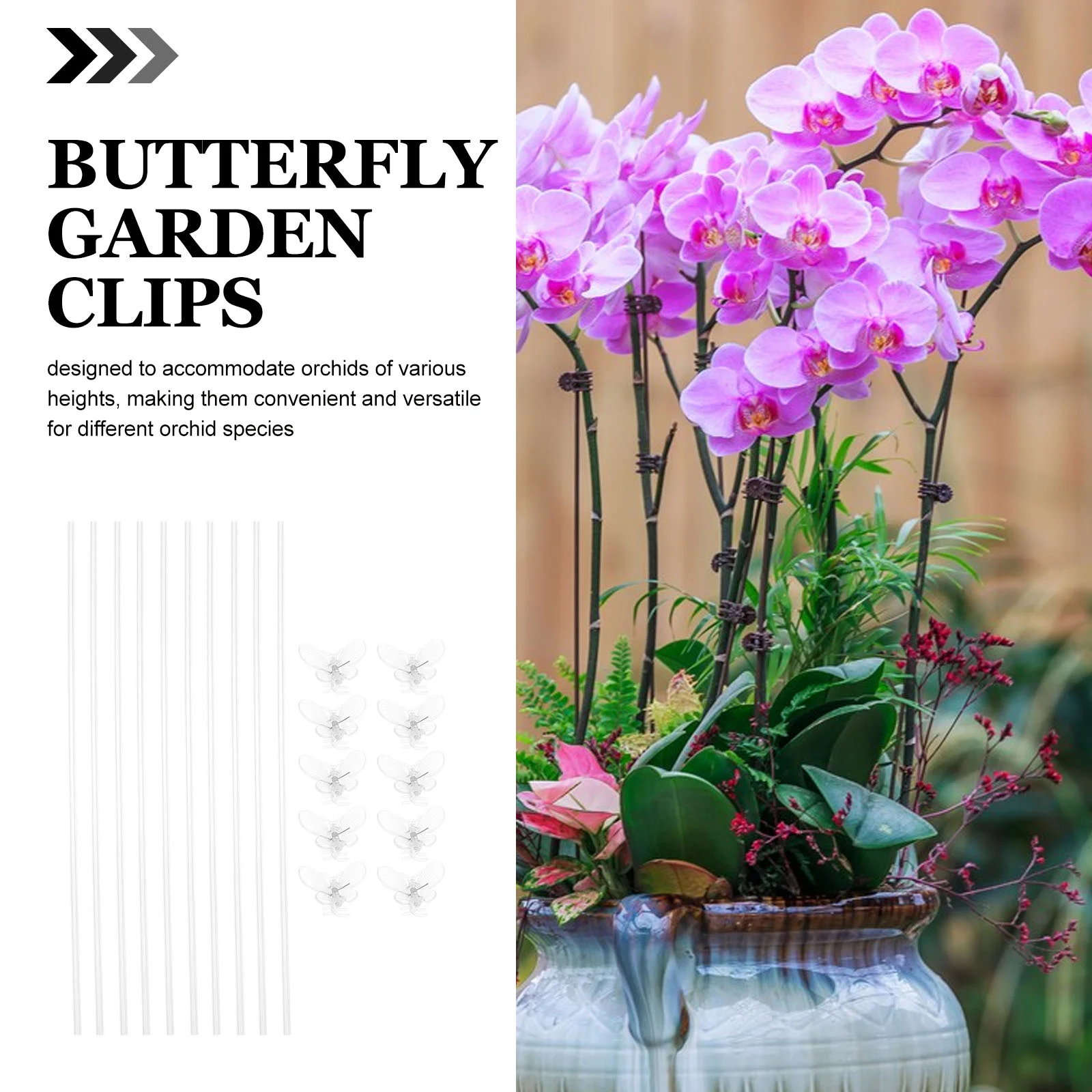 20 шт. подставка для орхидеи зажим цветов принадлежности флориста садовые опорные