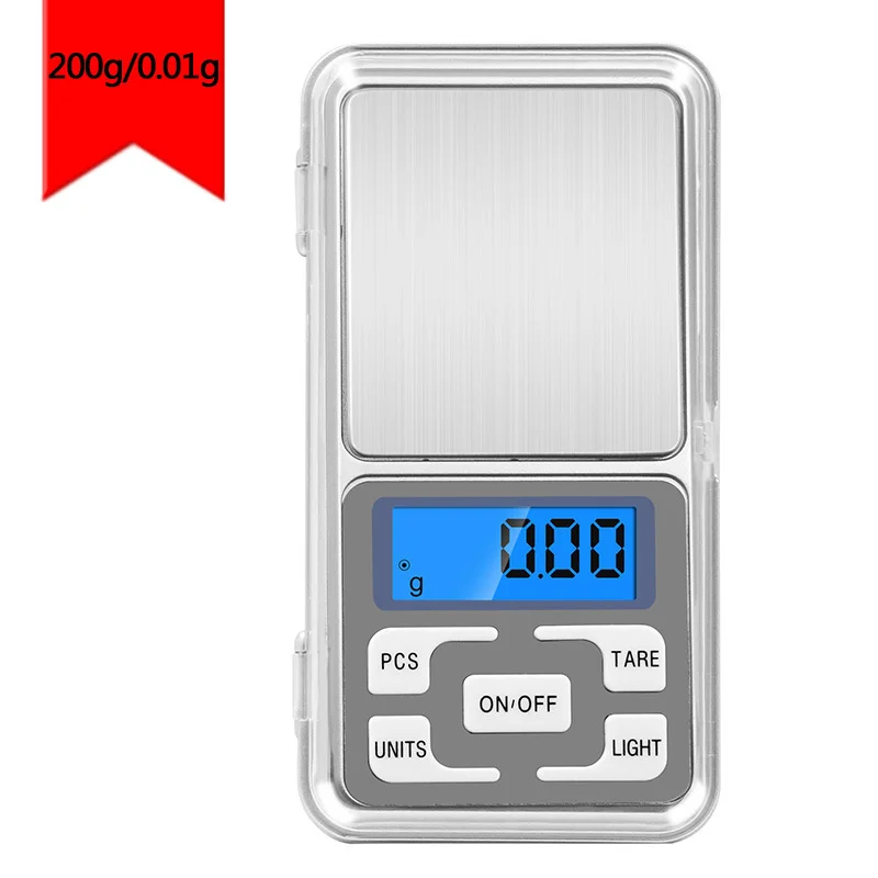 

20pcs 200g/300g/500g x 0.01g /0.1g/Mini Presicion Pocket Electronic Digital Scale Gold Jewelry Balance Gram Scales