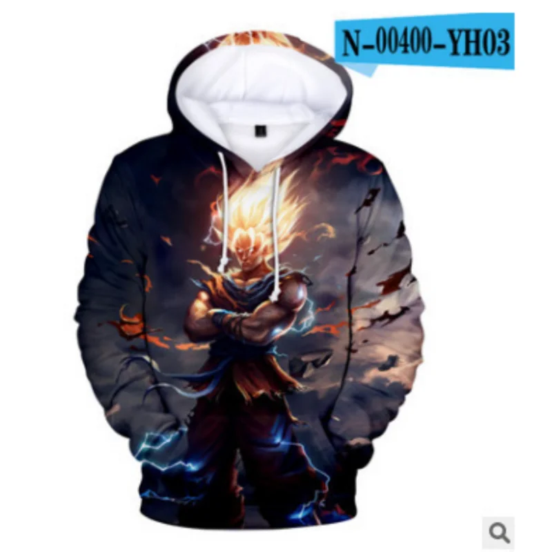 

Children Hoodie 2023 Newest Harajuku Dragn Ball 3D Print Cool Hooded Top Boys Girls Long Sleeve Spring Tops Anime Fashion Hoodie
