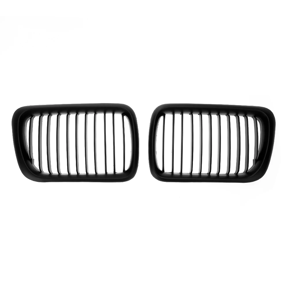 

Решетка гриля черная матовая для BMW E36 97-98 318i 320i 323i 325i 328i 1997-1998, 1 пара, Сменные аксессуары для автомобиля