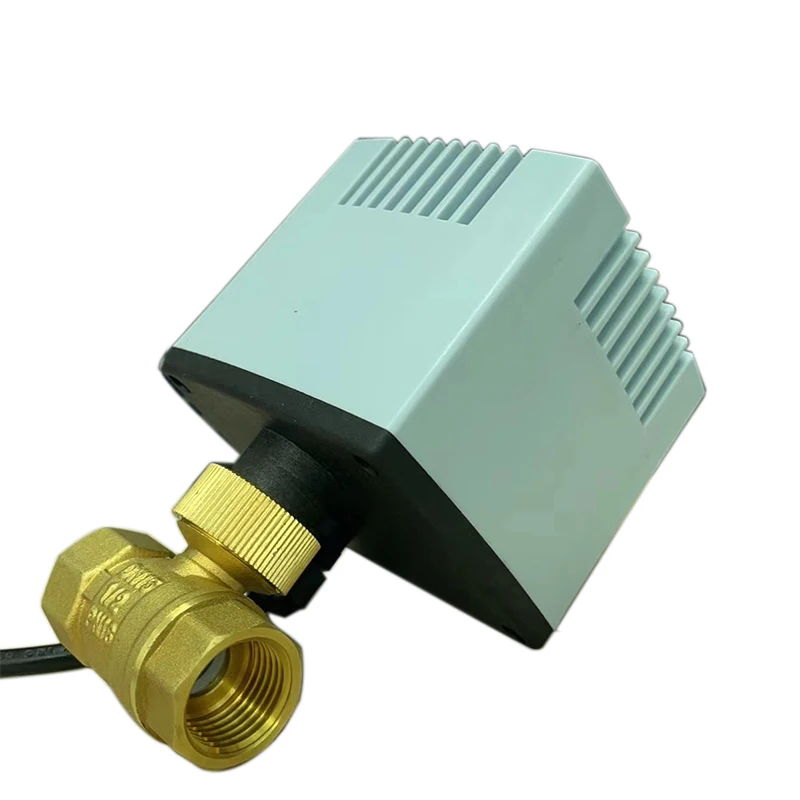 

Латунный Электрический шаровой клапан с резьбой, 220 В переменного тока, 12 В, 24 В постоянного тока, 2-ходовой 3-проводной электромагнитный водяной клапан с приводом DN15/20/25/32/40/50