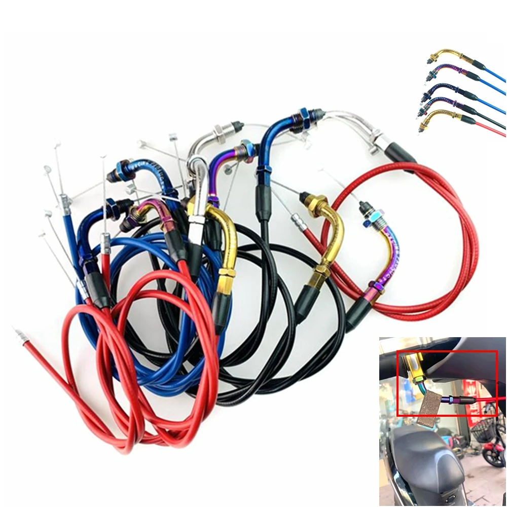 

CNC Aluminum Motorcycle Big Twist Oil Speed Regulation Central Control Line Throttle Acceleration Line Universal For E-Scooter