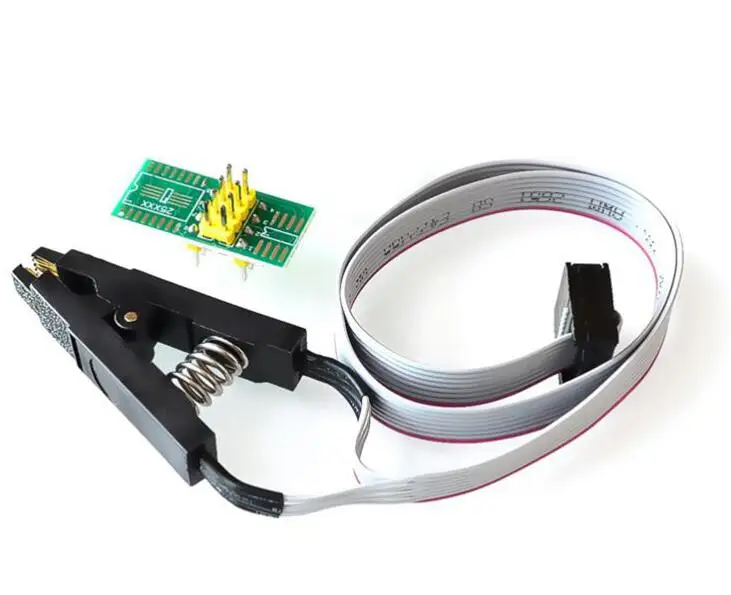 Тестовый зажим для программатора SOP8 восьмиконтактный BIOS широкий и узкий корпус