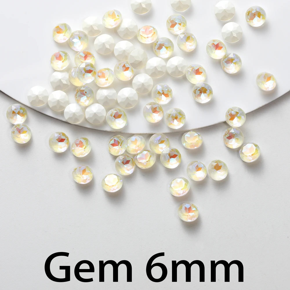 Круглые стеклянные стразы в форме капли 20 шт. подвески для ногтей драгоценные