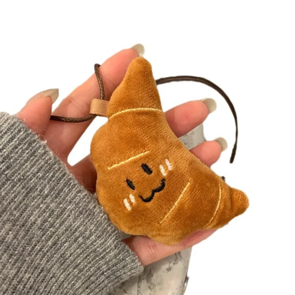 Милое забавное ожерелье с хлебом плюшевое корейское стильное подвеской в виде