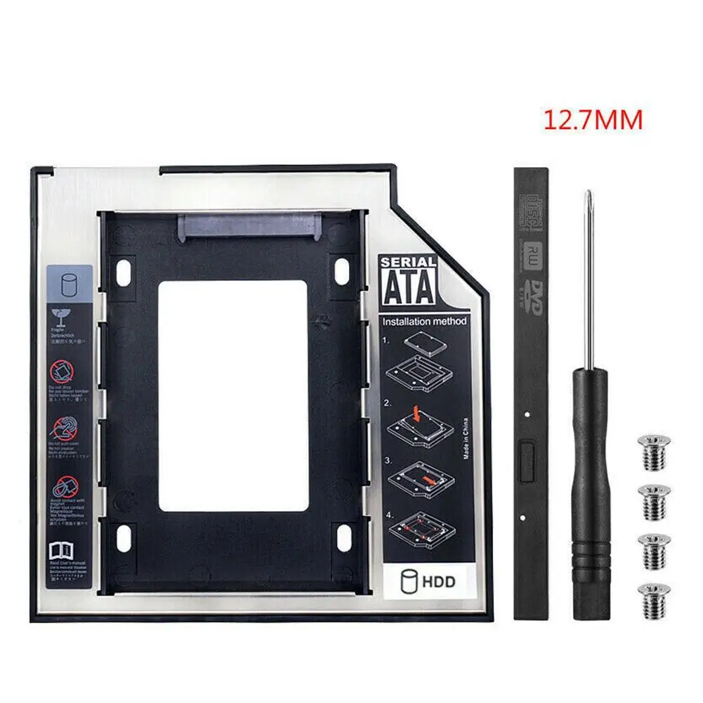 

1 комплект 12,7 мм Новый 2-й SATA жесткий диск HDD SSD Caddy G770 адаптер G780 поставки лоток стойка IdeaPad G585 G580 для Lenovo