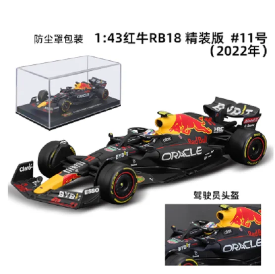 

Bburago 1:43, серия подписей RB18 2022 #11, Sergio Checo Перез, новая модель автомобиля в коробке